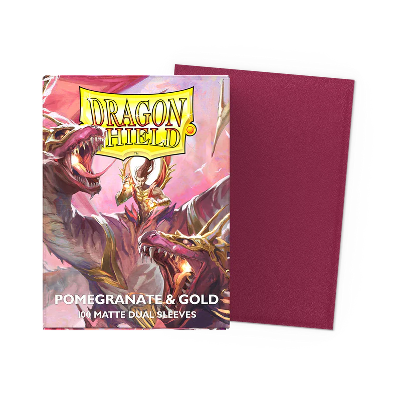 Dragon Shield Standard Matte Dual Sleeves Special Edition - Red/Gold (100 Sleeves)