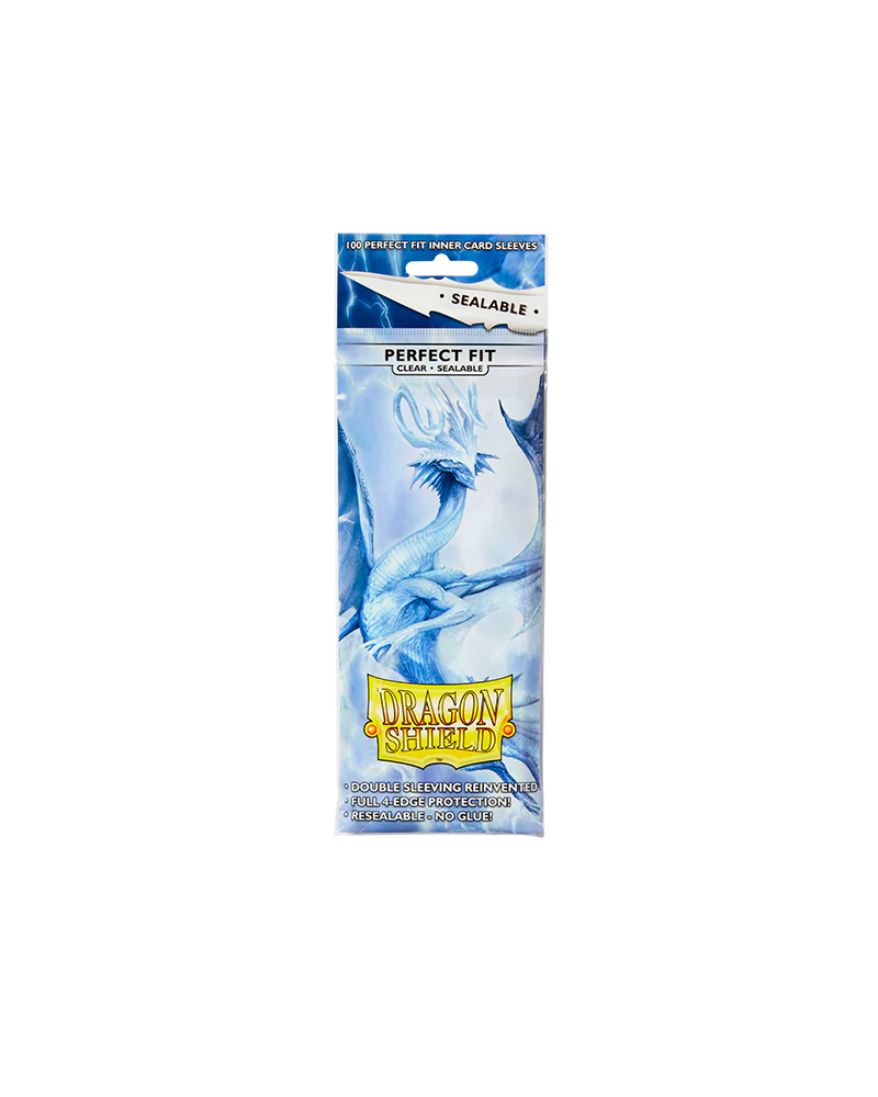 Dragon Shield Standard Perfect Fit Sealable Sleeves - Clear (100 Sleeves)