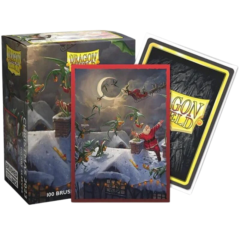 Dragon Shield Standard Size Brushed Art Sleeves - Christmas 2023 (100 Sleeves)
