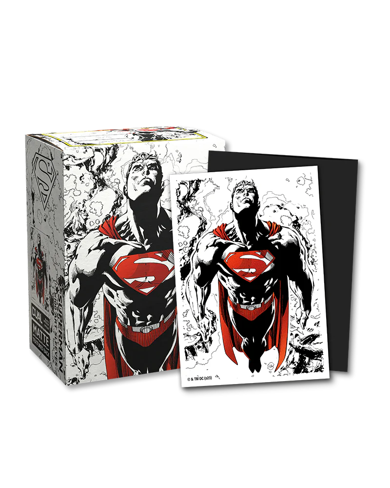 Dragon Shield Standard size License Sleeves - Superman Core (Red/White Variant) (100 Sleeves)