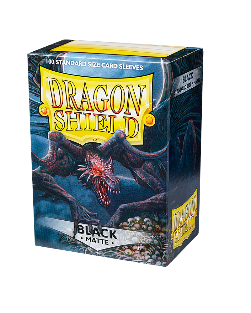 Dragon Shield Matte Sleeves - Black (100 Sleeves)