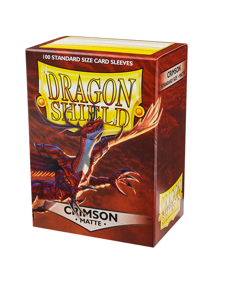 Dragon Shield Matte Sleeves - Crimson (100 Sleeves)