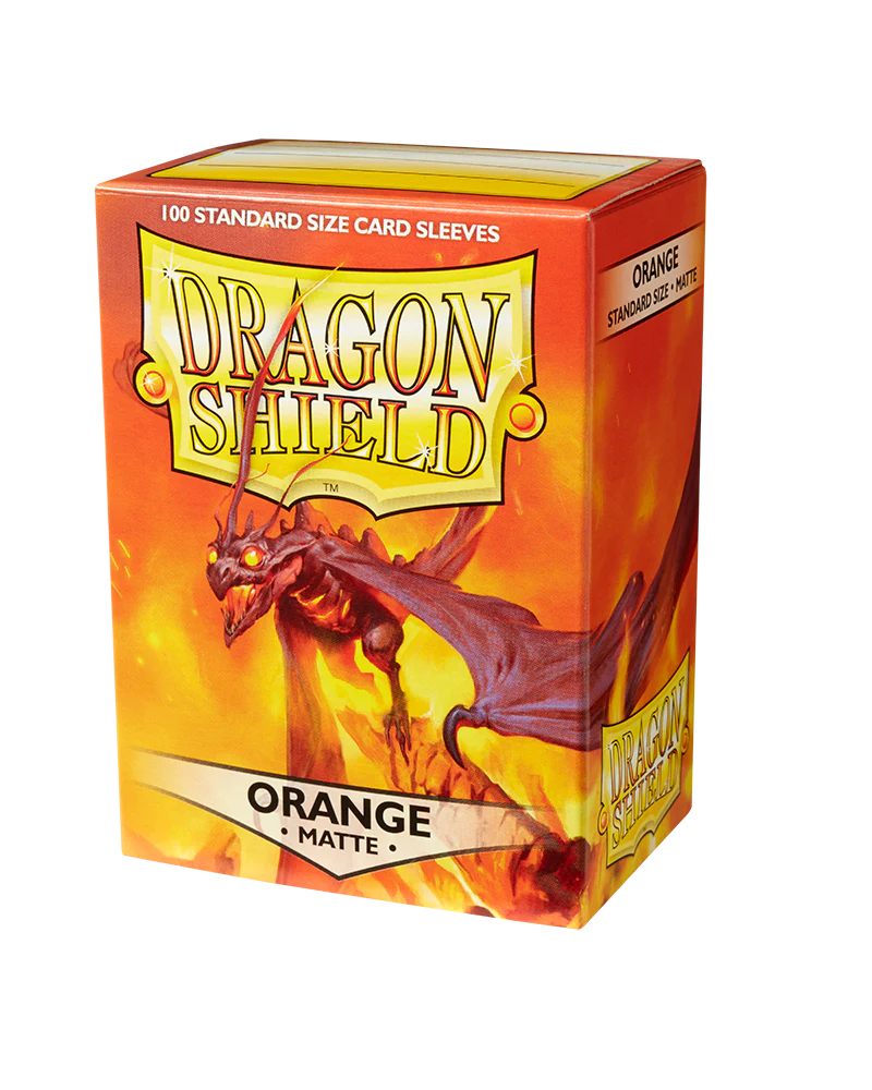 Dragon Shield Matte Sleeves - Orange (100 Sleeves)
