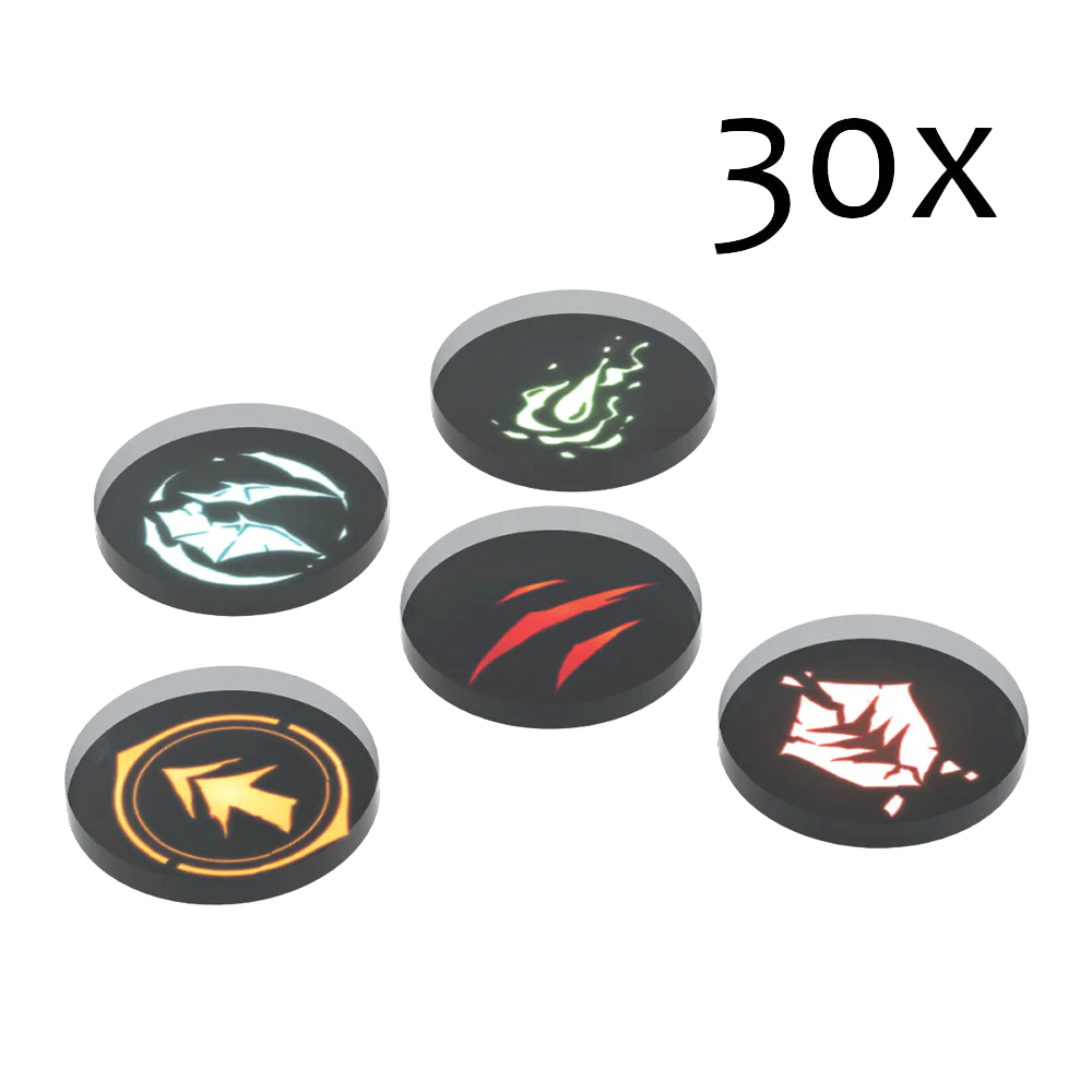 Eldfall Chronicles - Acrylic Token Set