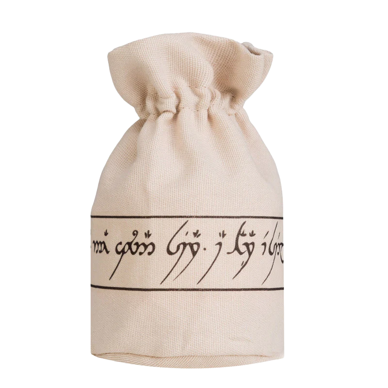 Elvish Beige & black Dice Pouch