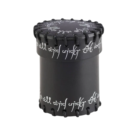 Elvish Black Leather Dice Cup