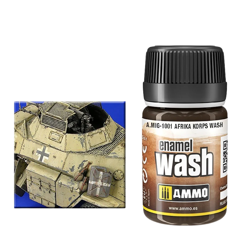 Ammo by Mig - ENAMEL WASH:  Africa Korps Wash