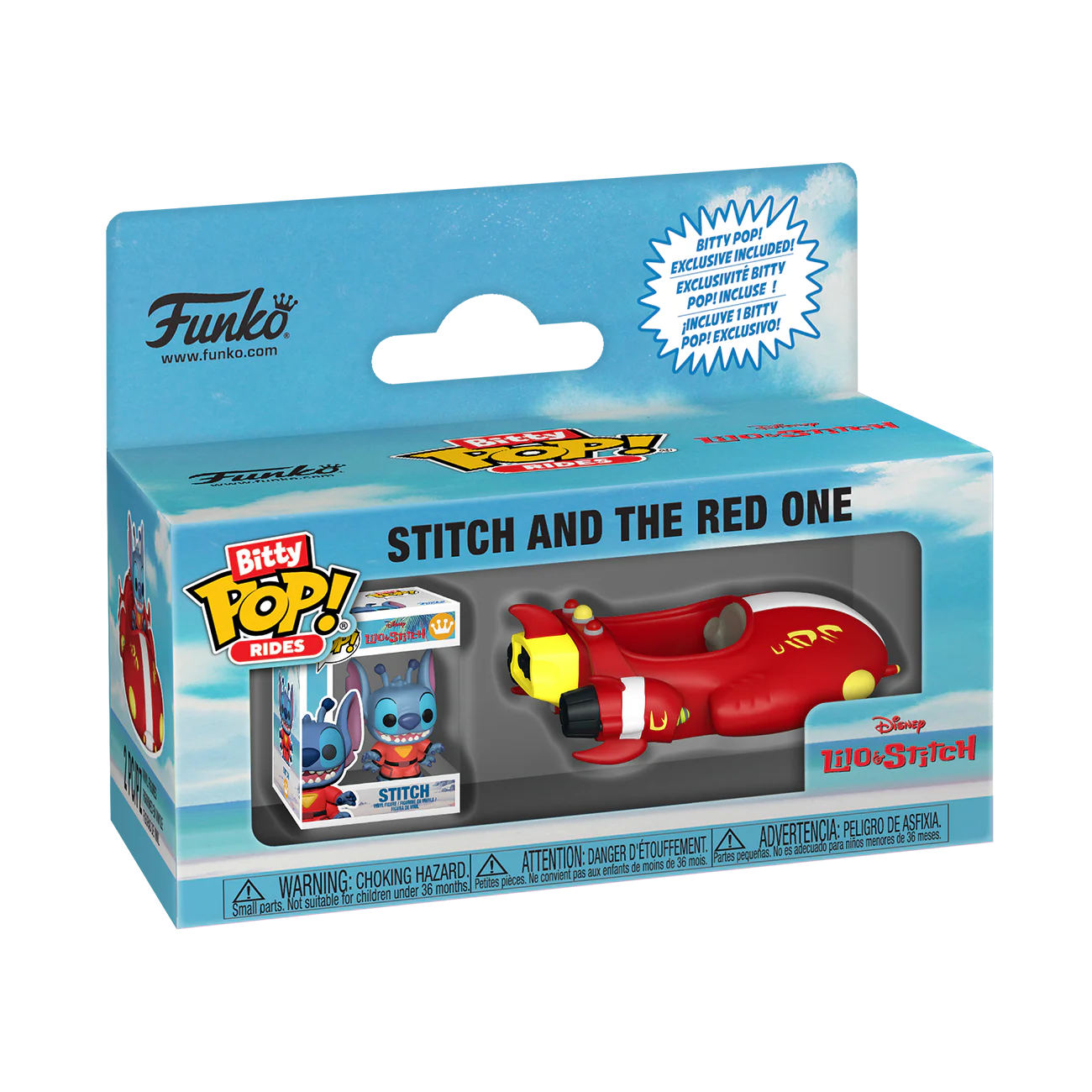 Funko Bitty POP! Ride: L&S - The Red One w/Stitch