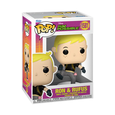 Funko POP! Disney: Kim Possible - Ron w/ Rufus - 1581