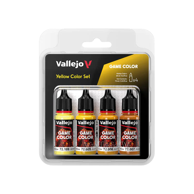 Game Color - 4 colors set - Yellow 18 ml