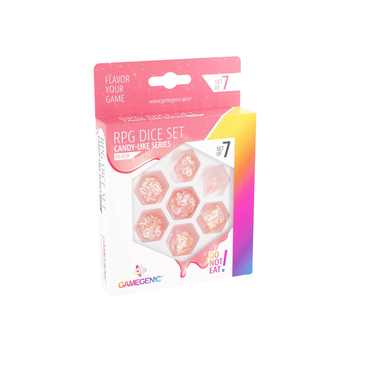 Gamegenic - Candy-like Series - Peach - RPG Dice Set (7pcs)