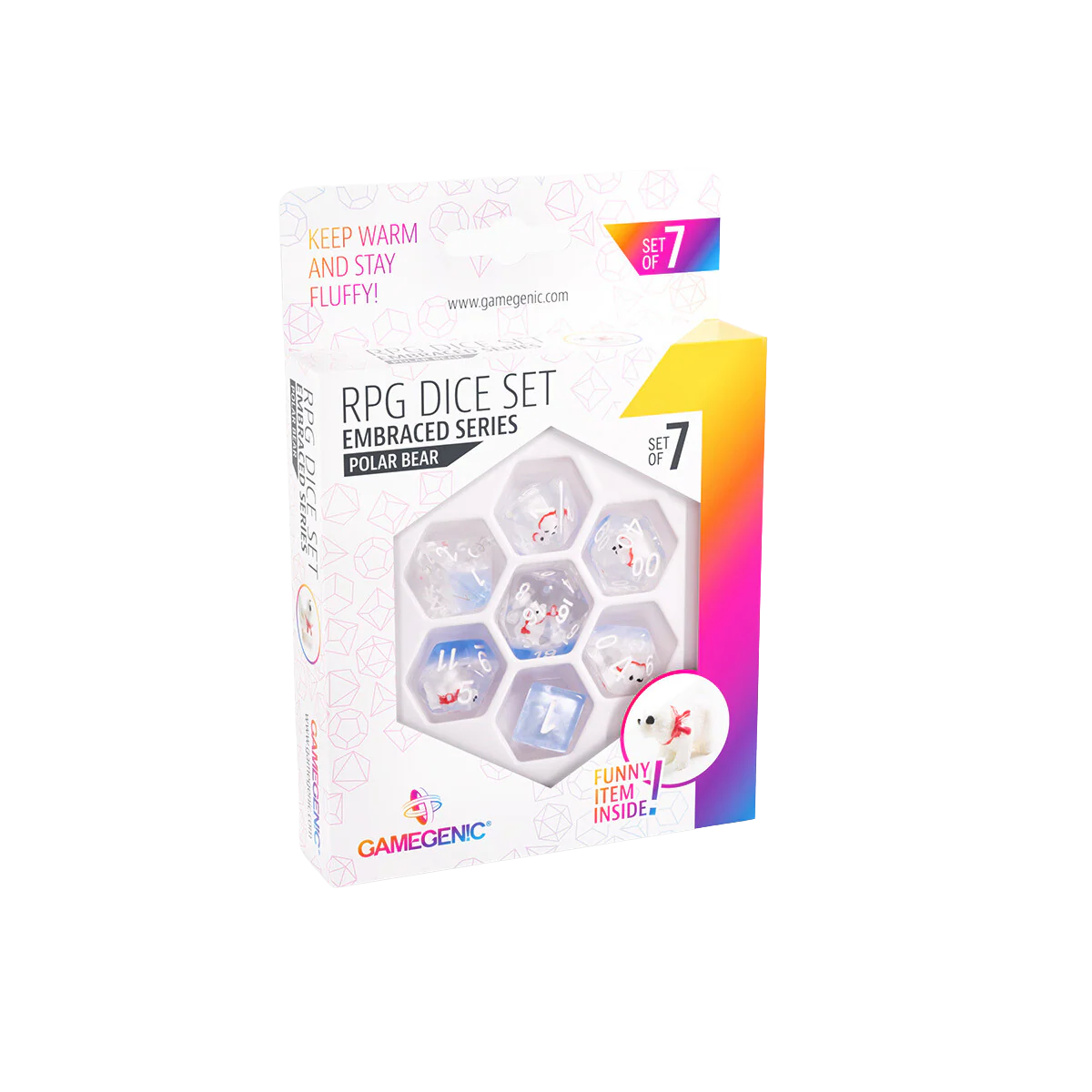 Gamegenic - Embraced Series - Polar Bear - RPG Dice Set (7pcs)