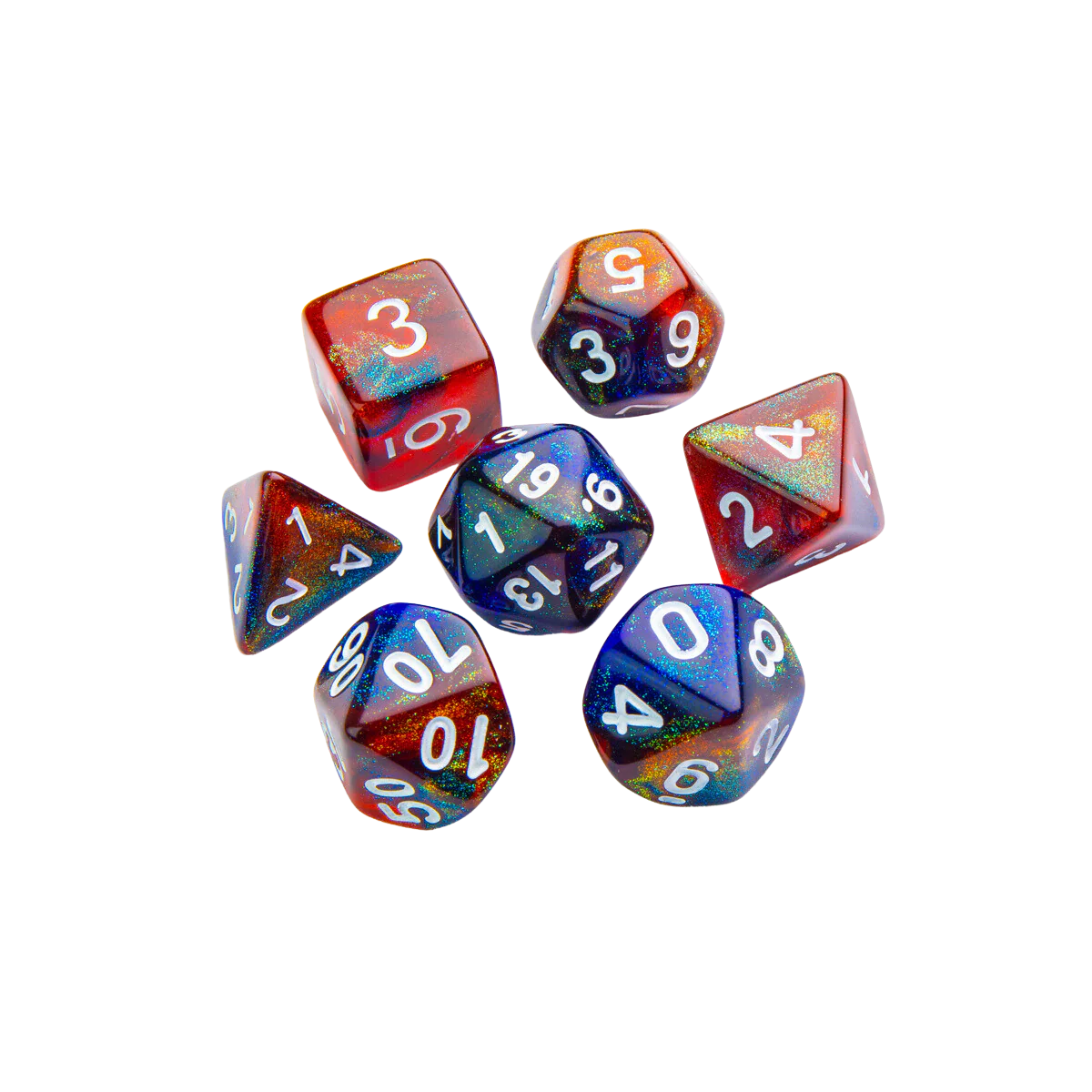 Gamegenic - Galaxy Series - Mars - RPG Dice Set (7pcs) - Image 2