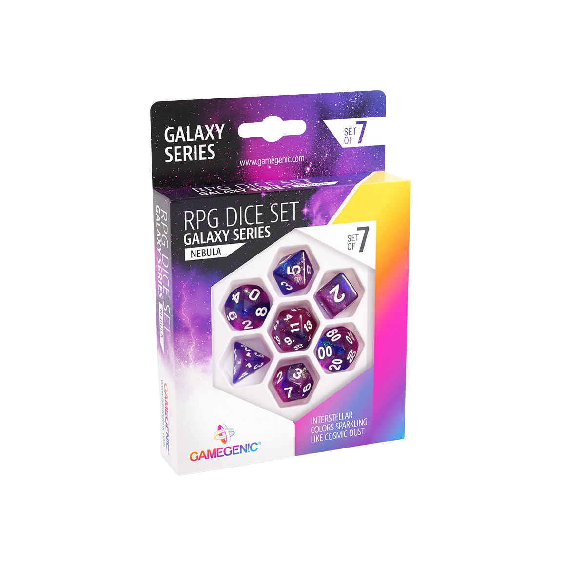 Gamegenic - Galaxy Series - Nebula - RPG Dice Set (7pcs)