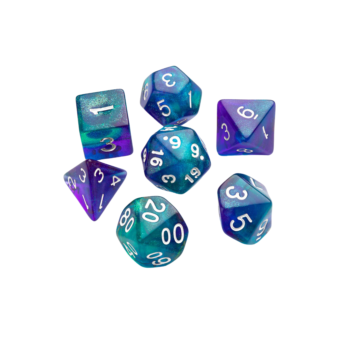 Gamegenic - Galaxy Series - Neptune - RPG Dice Set (7pcs) - Image 2