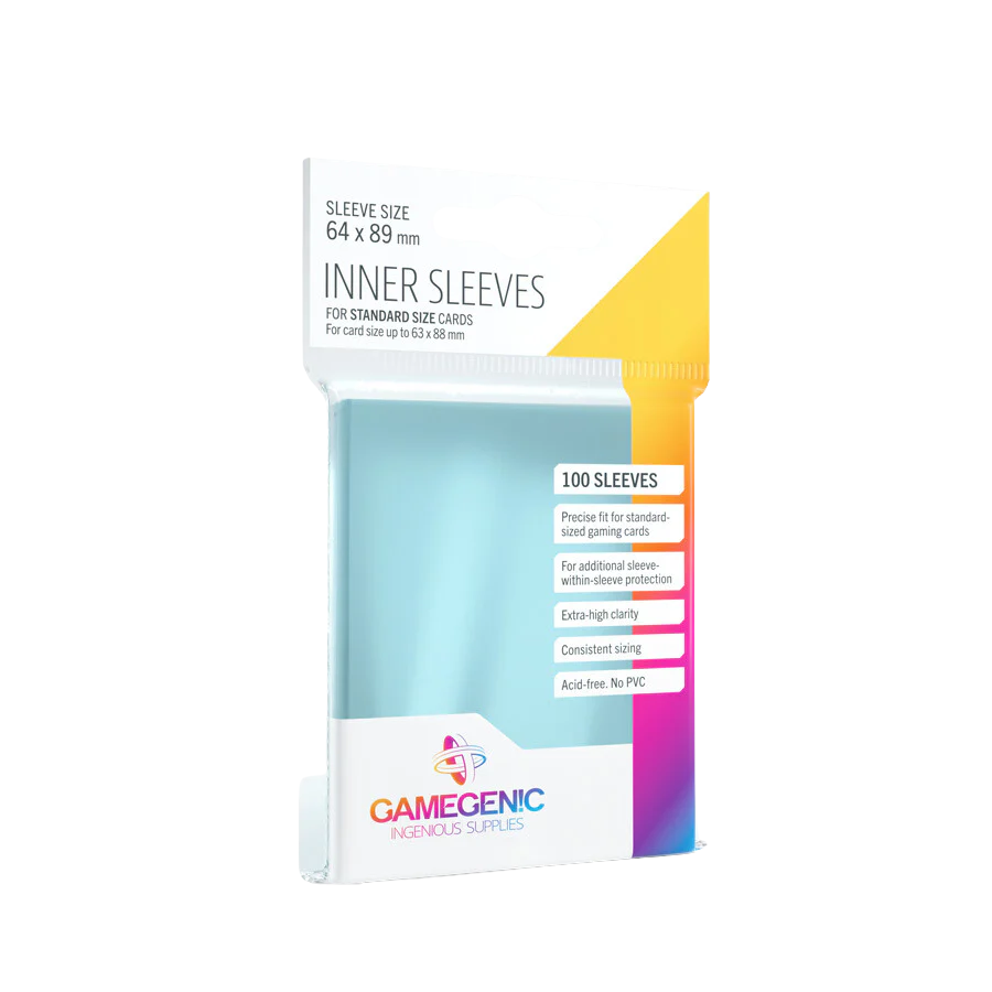 Gamegenic - Inner Sleeves - Clear (100 Sleeves)