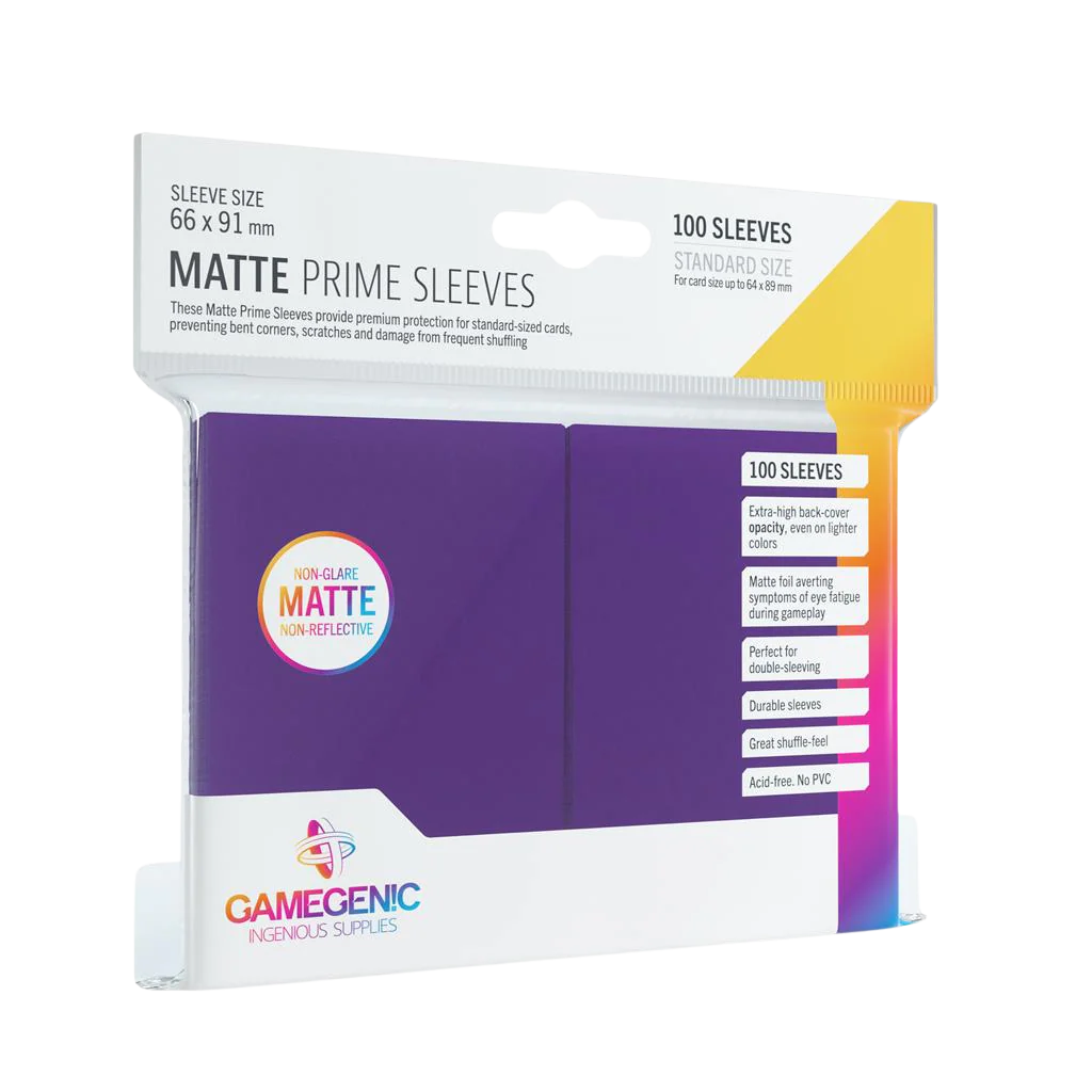 Gamegenic - Matte Prime Sleeves Purple (100 Sleeves)