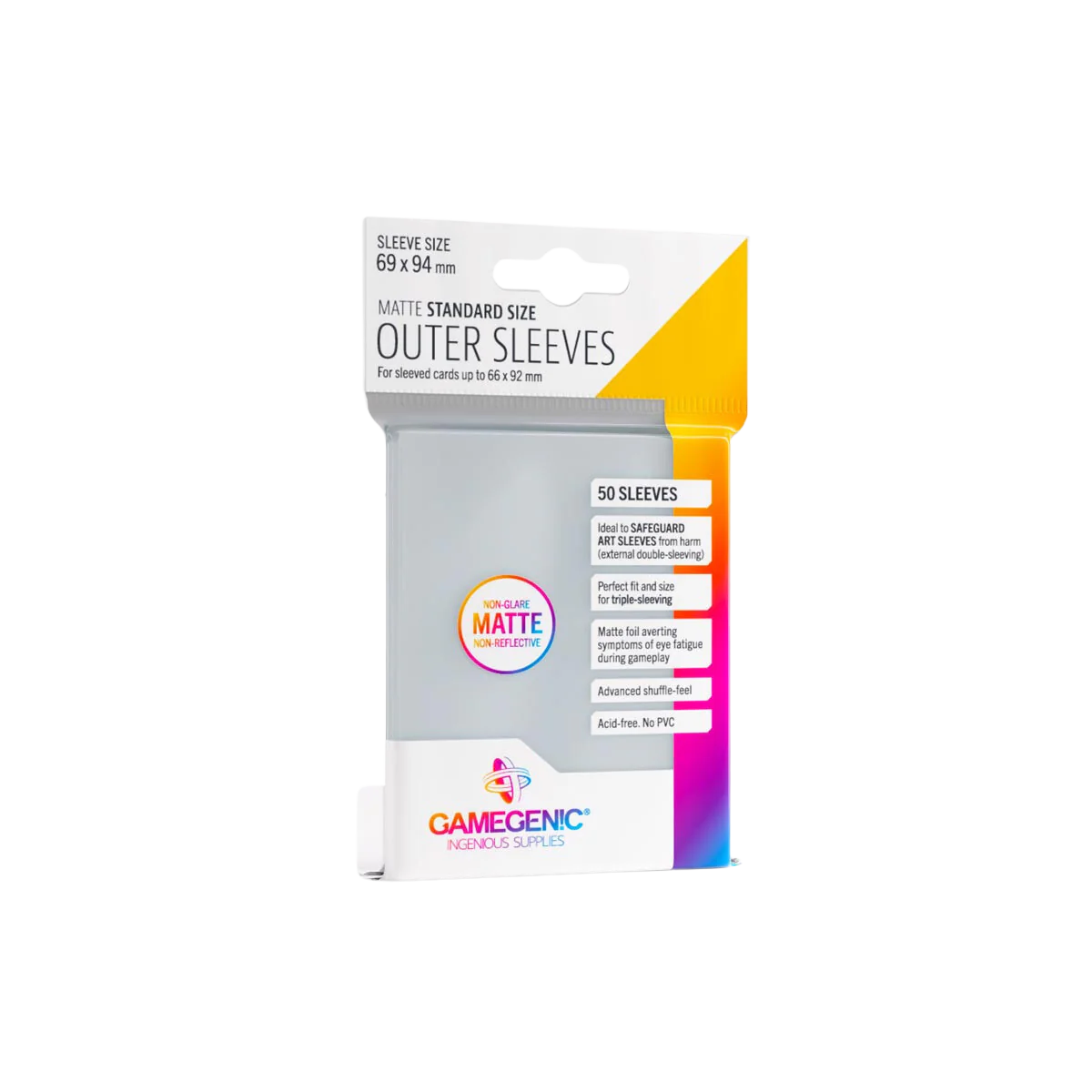 Gamegenic - Outer Sleeves Matte Standard Size (50 Sleeves)