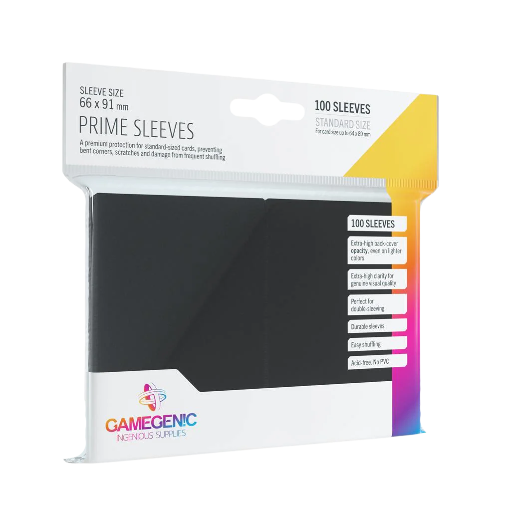 Gamegenic - Prime Sleeves Black (100 Sleeves)