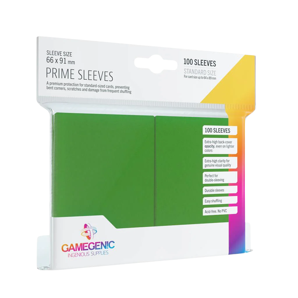 Gamegenic - Prime Sleeves Green (100 Sleeves)