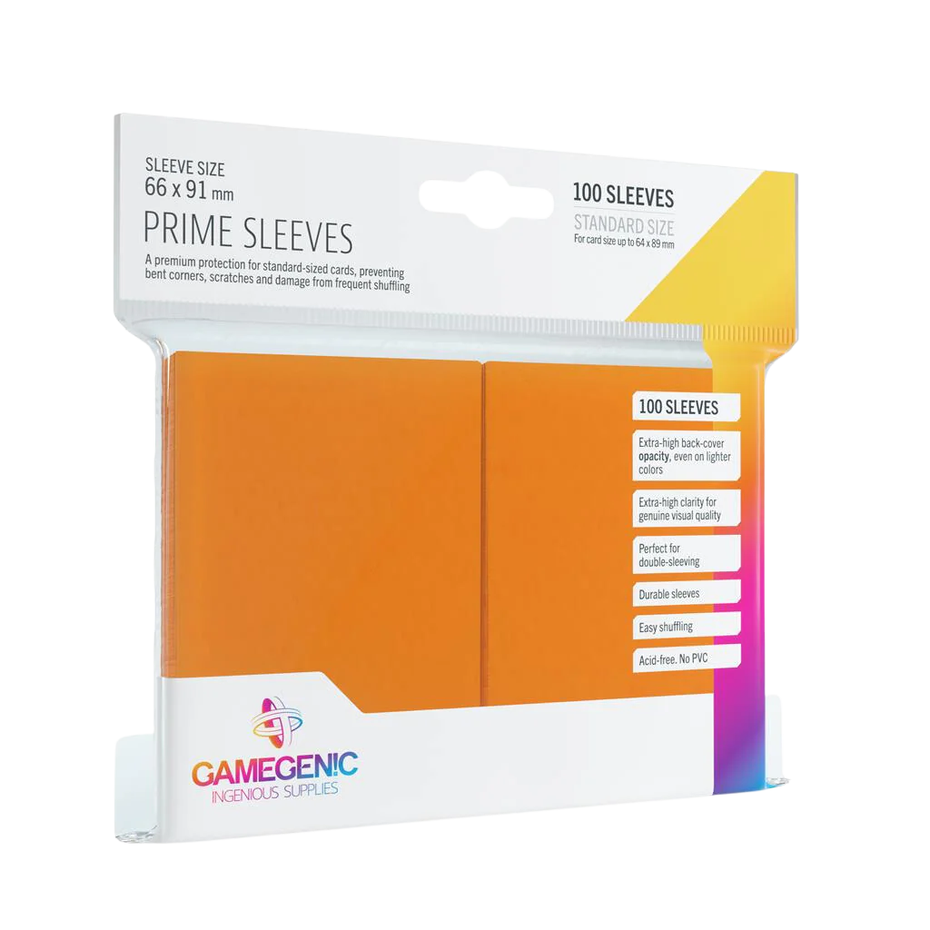 Gamegenic - Prime Sleeves Orange (100 Sleeves)