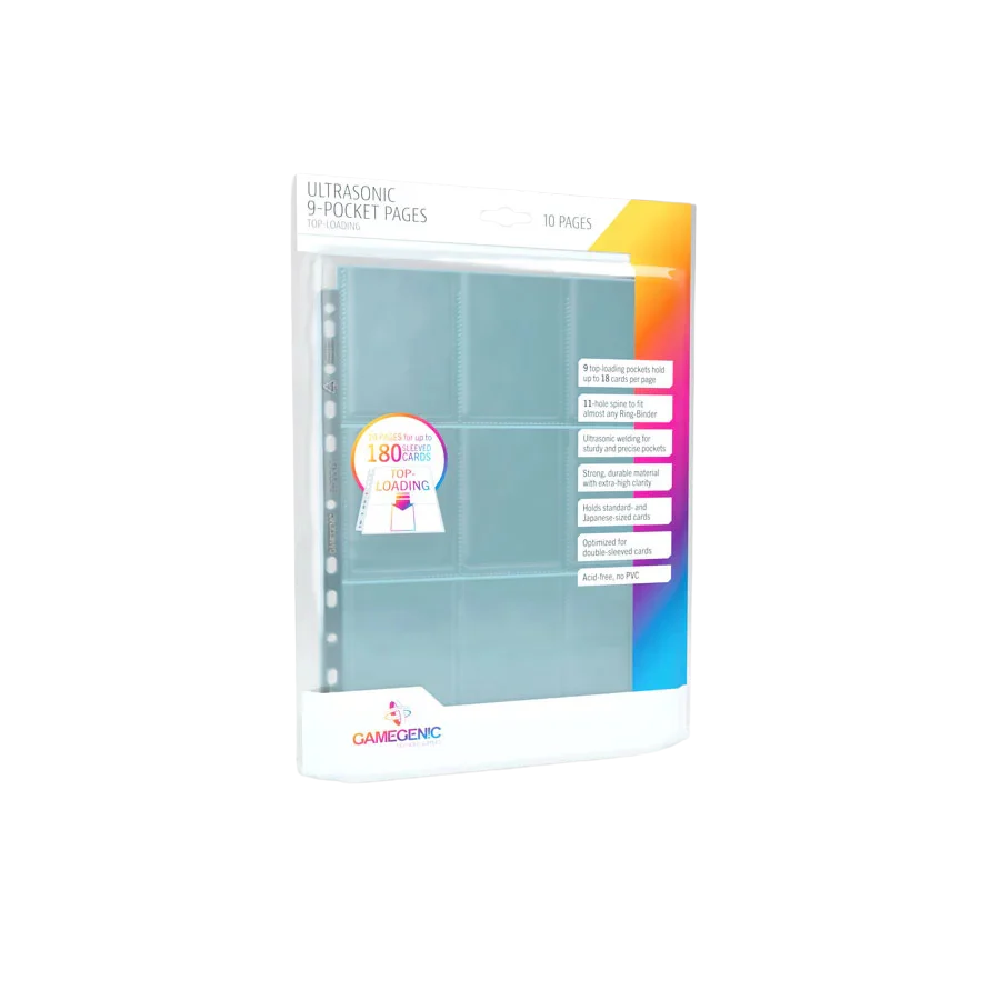 Gamegenic - Ultrasonic 9-Pocket Pages Toploading 10 pcs pack