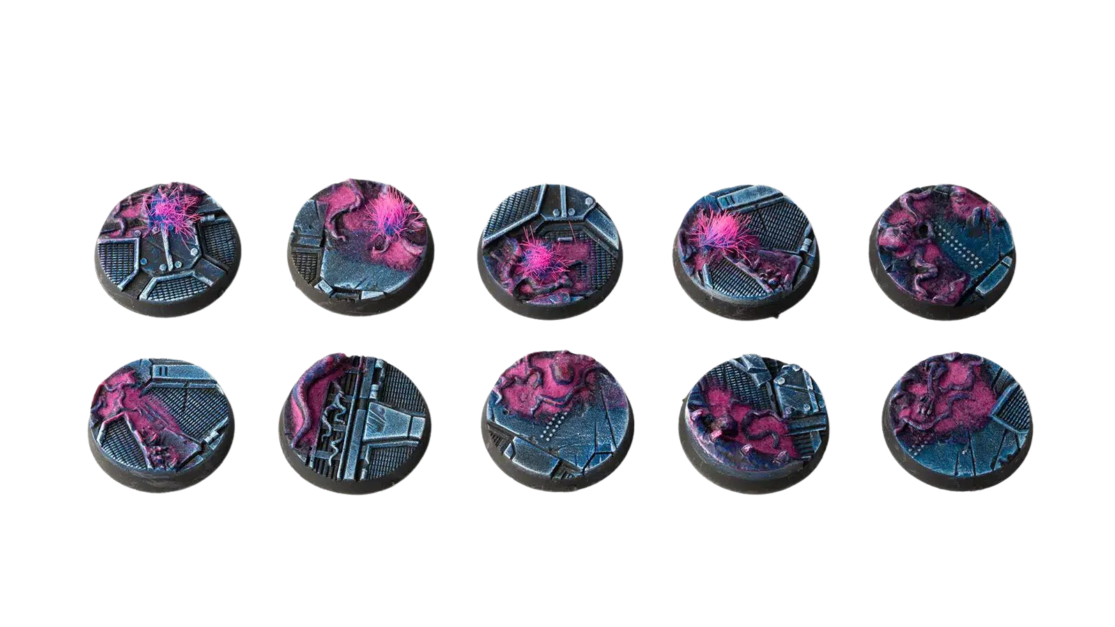Gamers Grass - Alien Infestation Bases - Round 25mm (x10)