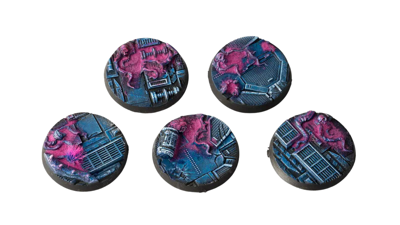 Gamers Grass - Alien Infestation Bases - Round 40mm (x5)