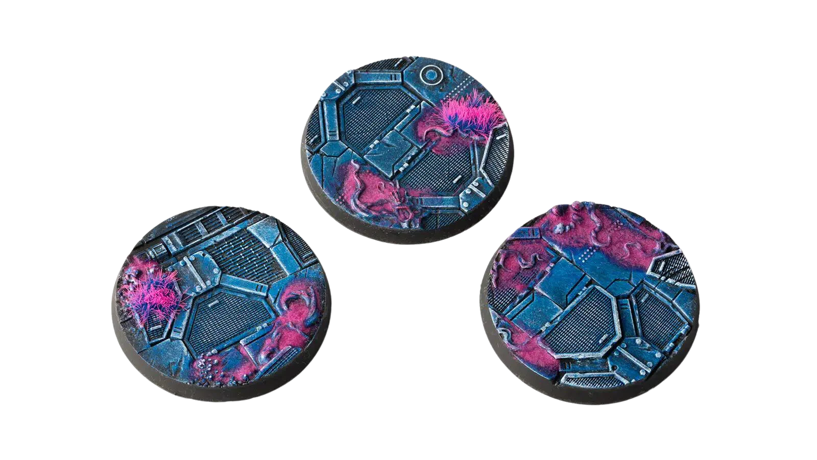 Gamers Grass - Alien Infestation Bases - Round 50mm (x3)