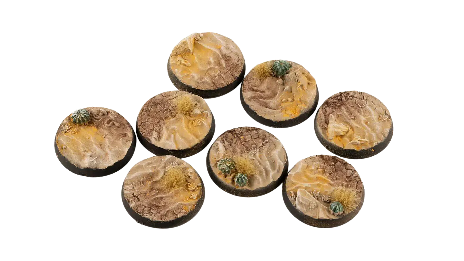 Gamers Grass - Deserts of Maahl Bases - Round 32mm (x8)