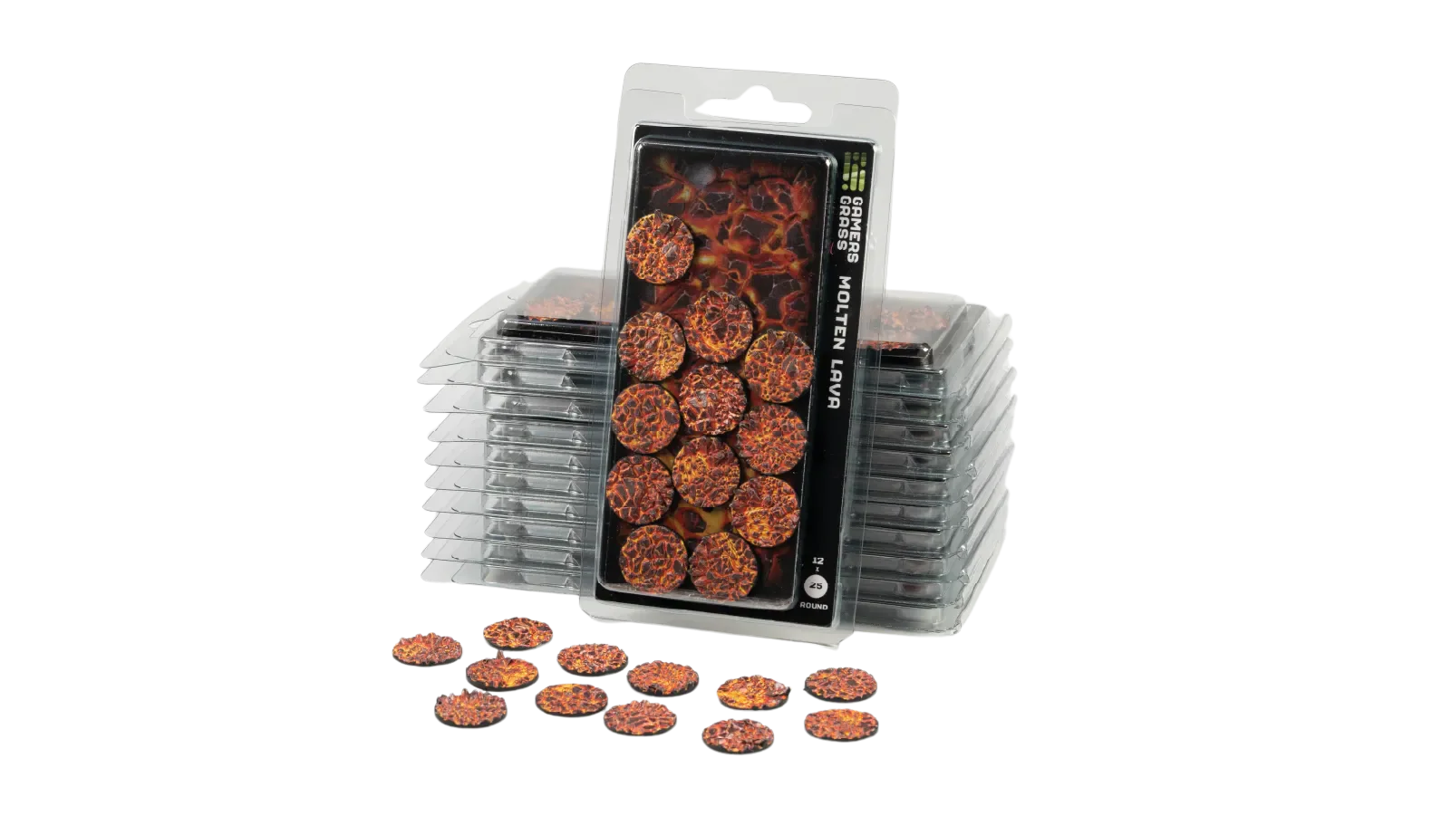 Gamers Grass - Molten Lava, Round 25mm (x12)