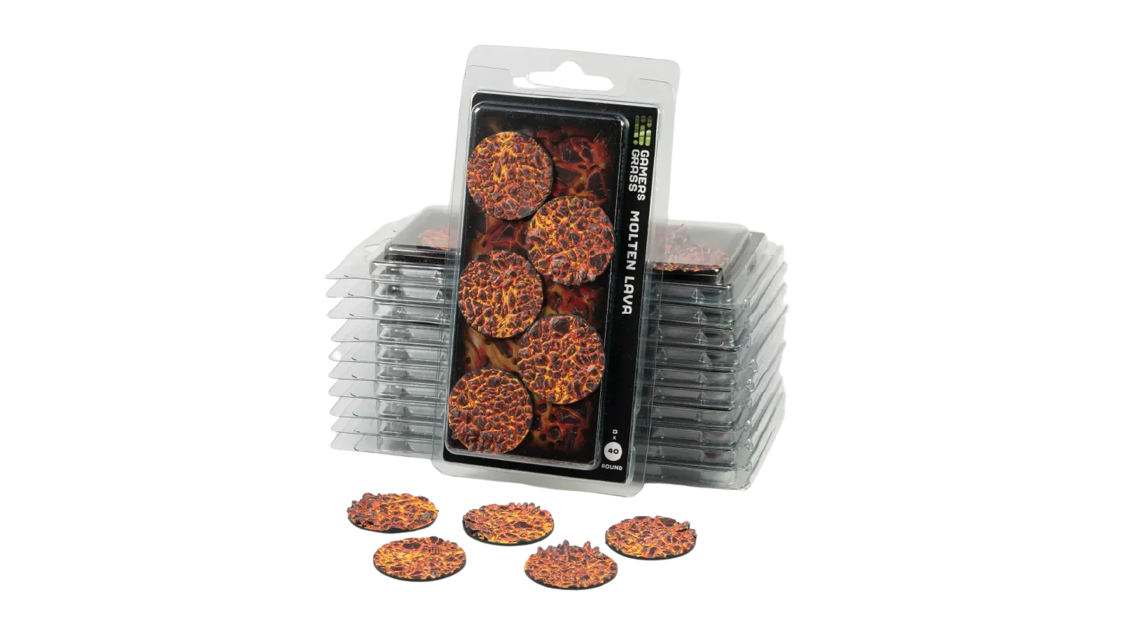 Gamers Grass - Molten Lava, Round 40mm (x5)