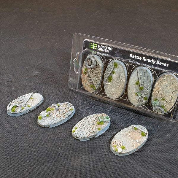 GamersGrass Urban Warfare Bases, Oval 60mm (x4)