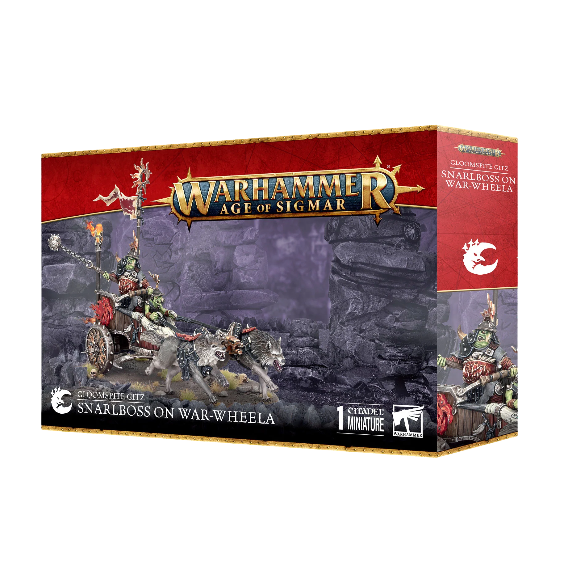 Gloomspite Gitz: Snarlboss on War-Wheela