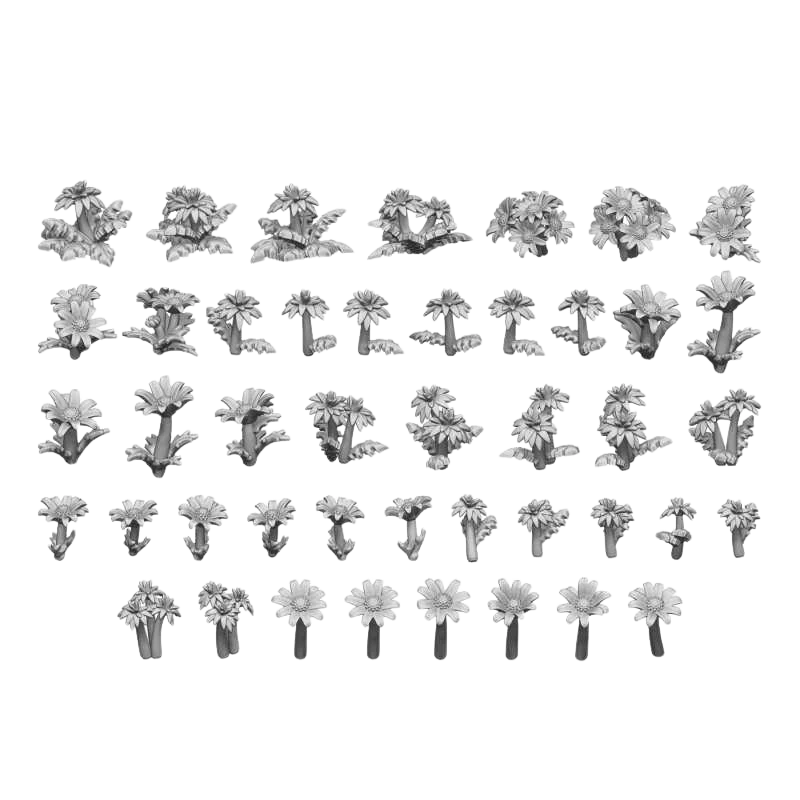 Green Stuff World - 3D printed set - Daisy & Dandelion