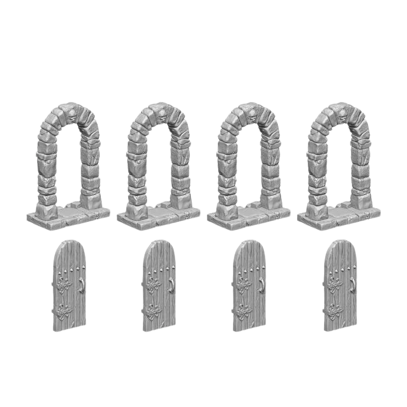 Green Stuff World - 3D printed set - Dungeon Doors