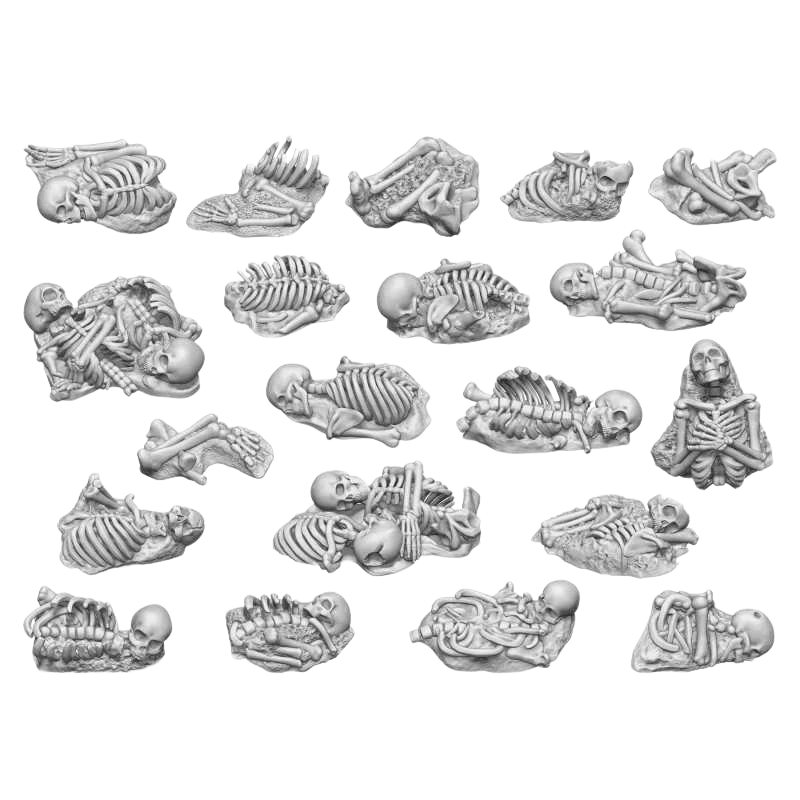 Green Stuff World - 3D printed set - Skeleton Remains 1:48