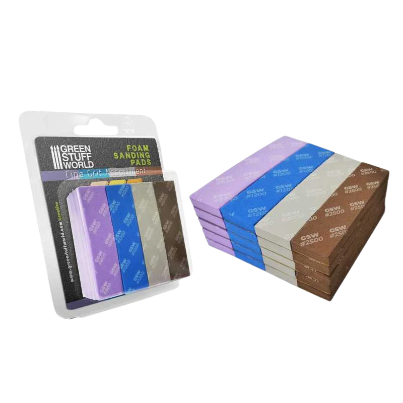 Green Stuff World - Foam Sanding Pads - Fine Grit Assortment x20