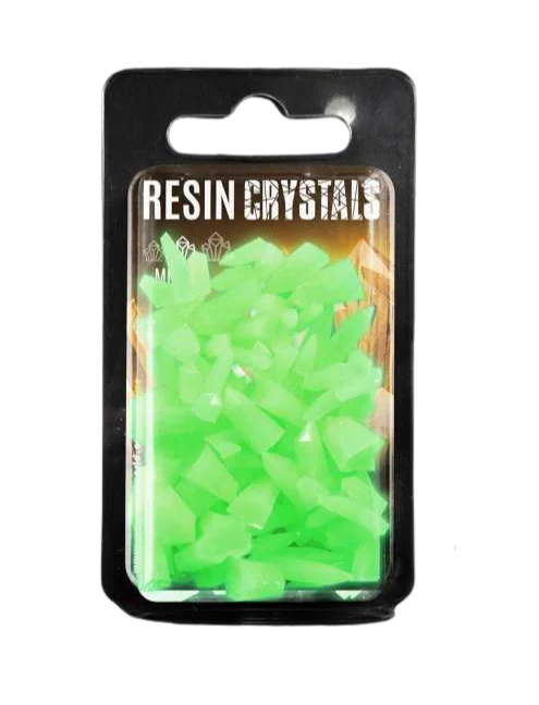 Green Stuff World - GREEN GLOW Resin Crystals - Medium