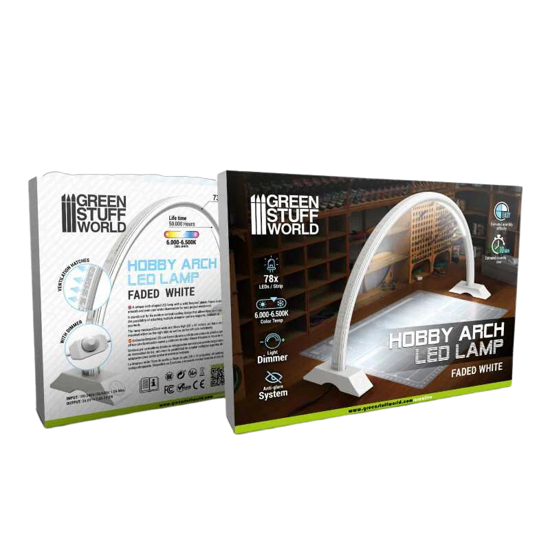 Green Stuff World - Hobby Arch LED Lamp - Faded White
