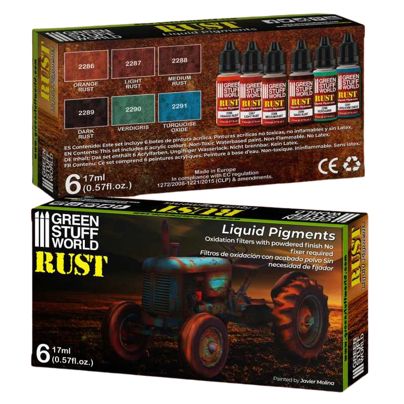 Green Stuff World - Liquid Pigments Set - Rust