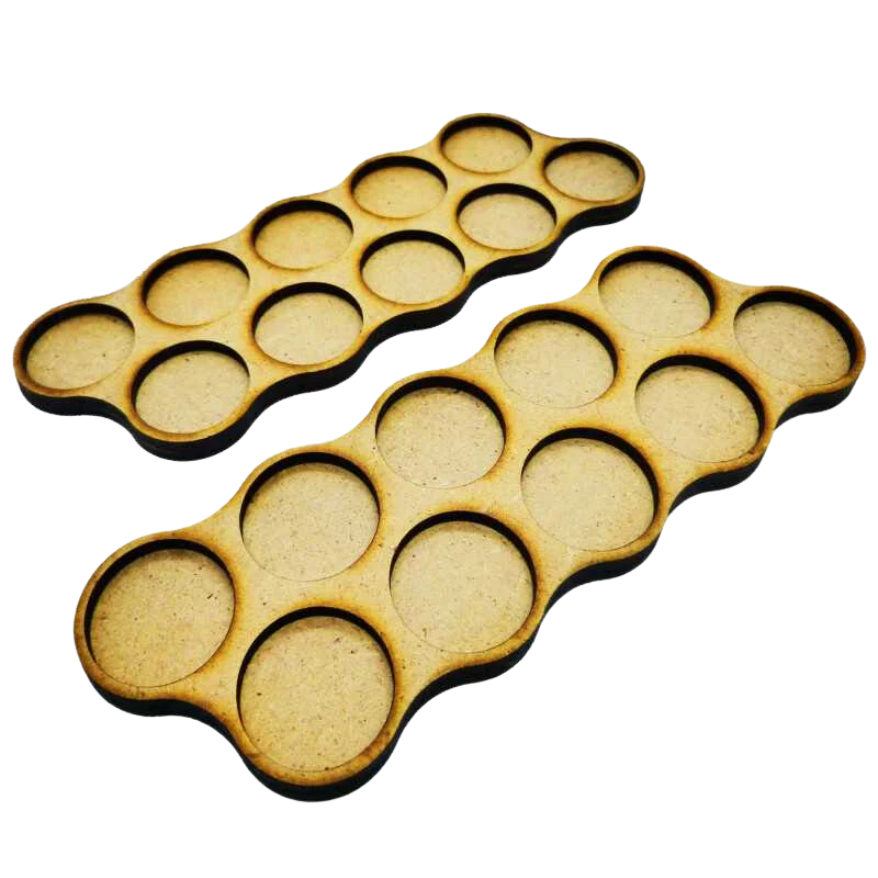Green Stuff World - MDF Movement Trays 32mm x10 - Skirmish
