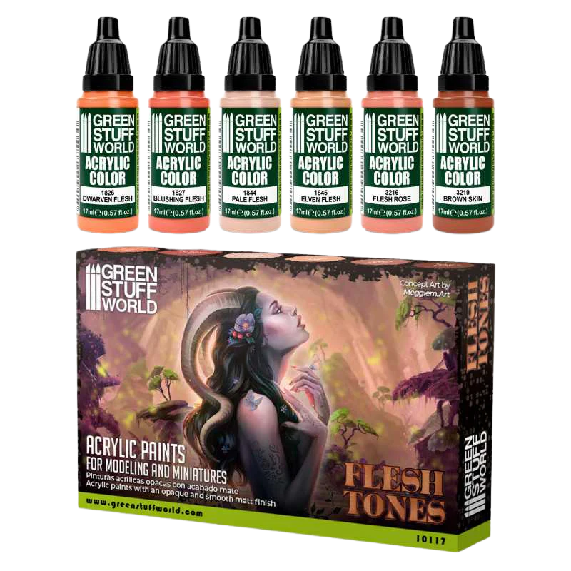 Green Stuff World - Paint Set - Flesh Tones