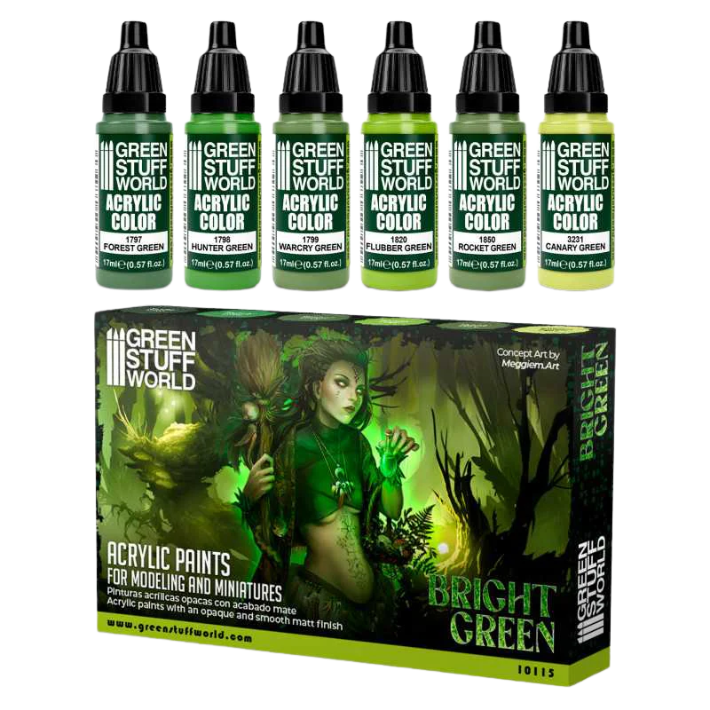 Green Stuff World - Paint Set - Bright Green