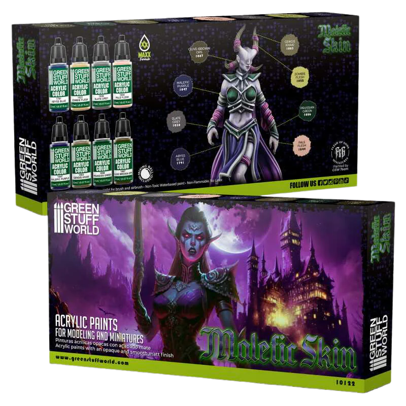 Green Stuff World - Paint Set - Malefic Skin