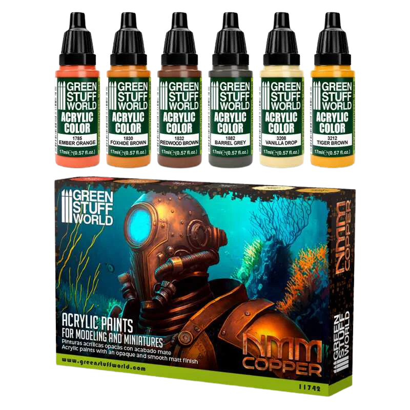 Green Stuff World - Paint Set - NMM Copper