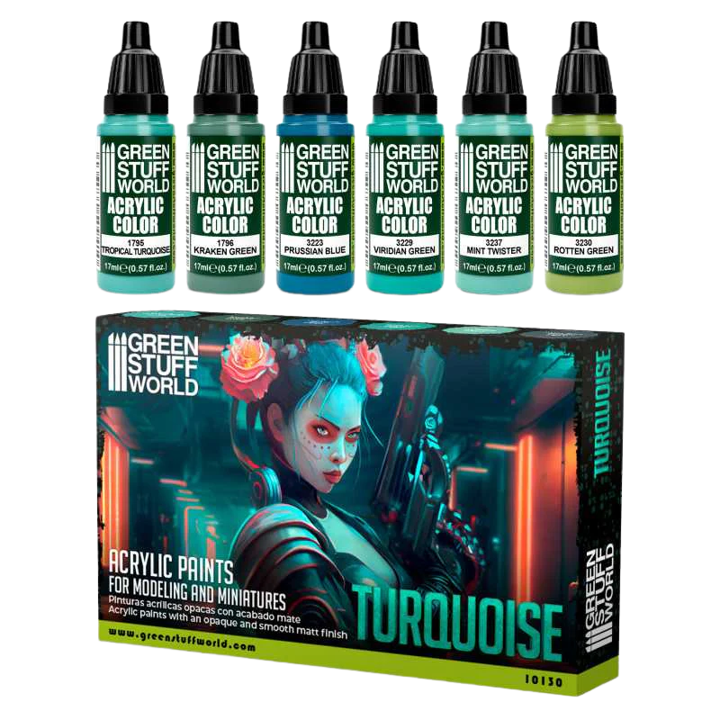Green Stuff World - Paint Set - Turquoise