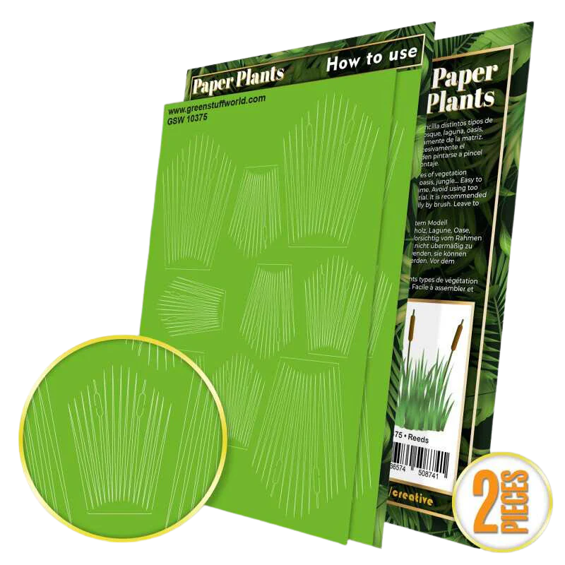 Green Stuff World - Paper Plants - Reeds