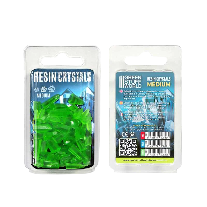 Green Stuff World - Resin Crystals MEDIUM - Green