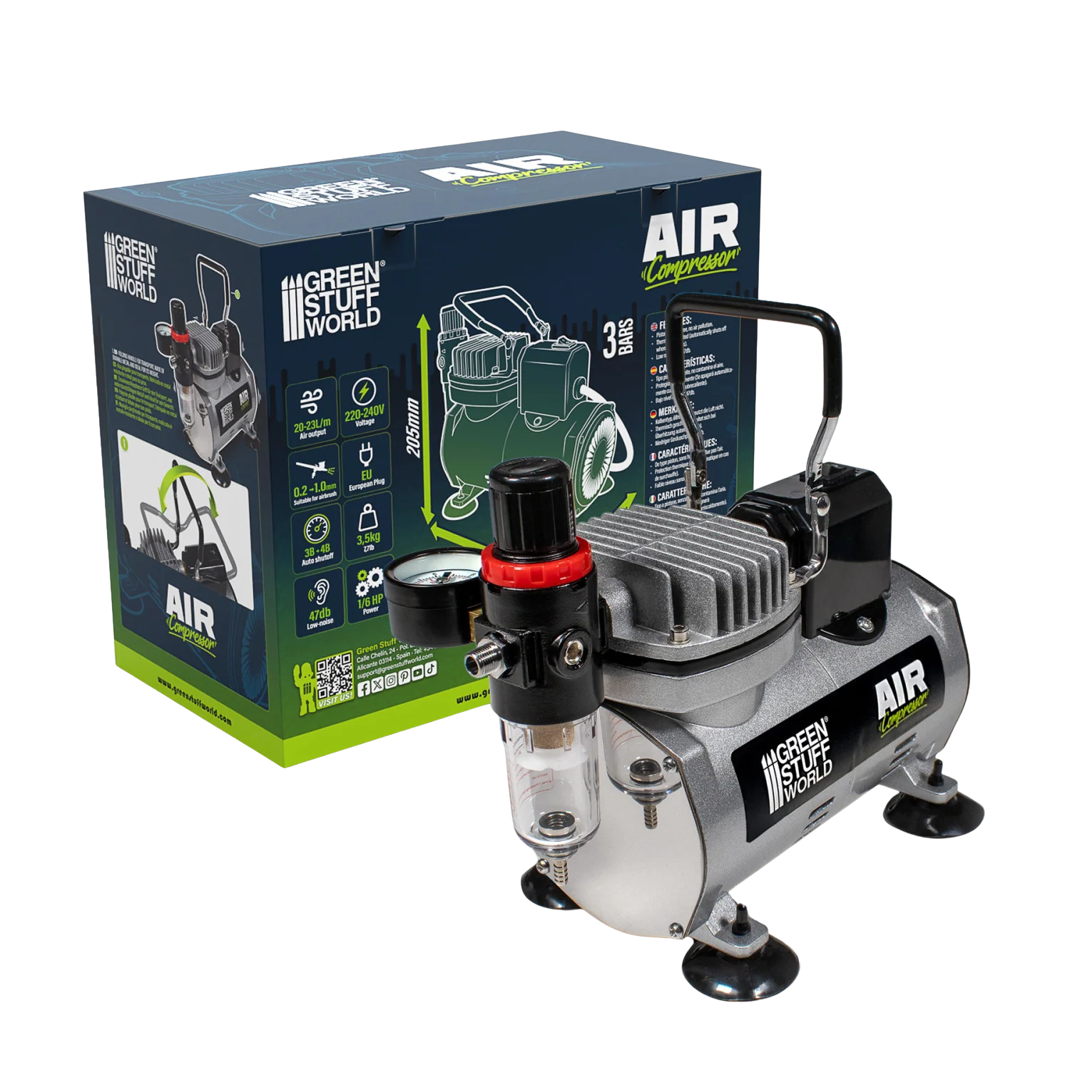 Green Stuff World - Small Airbrush Compressor